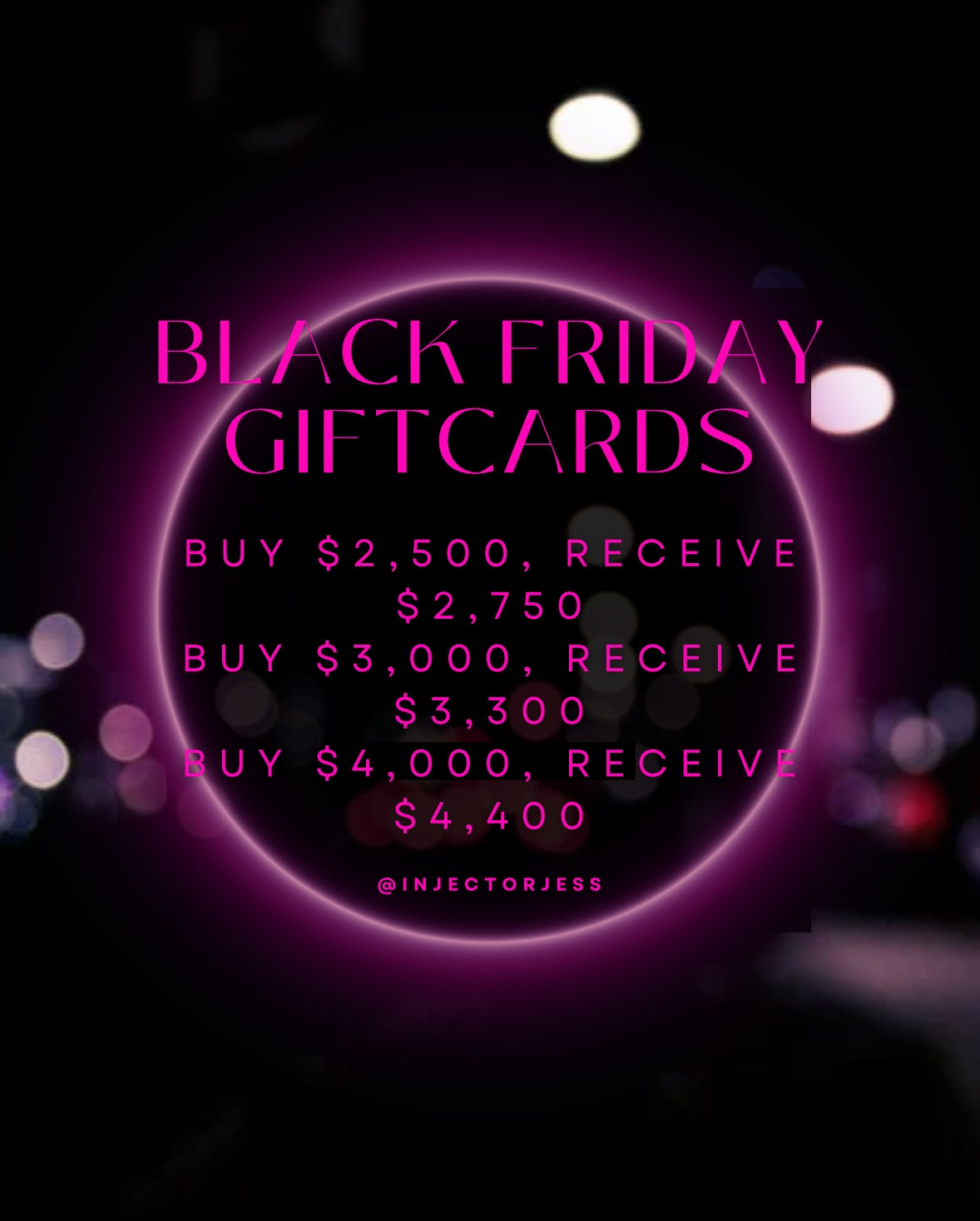 Black Friday Gift Card Special